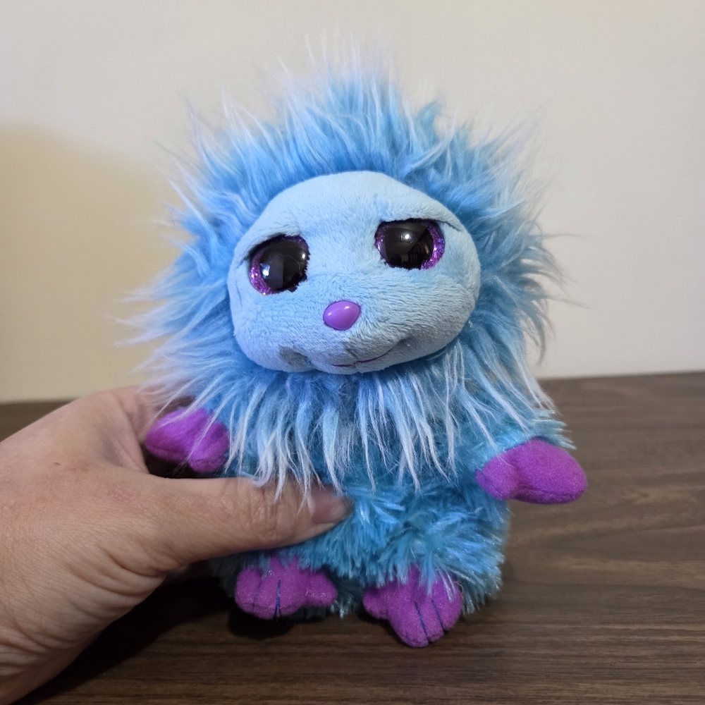 Ty "Mops" Collectible Plush Toy with Blue and Purple Fur
